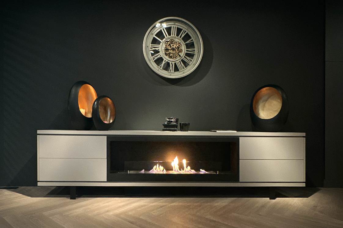 Luxor Designkast met Bio-Ethanol Haard